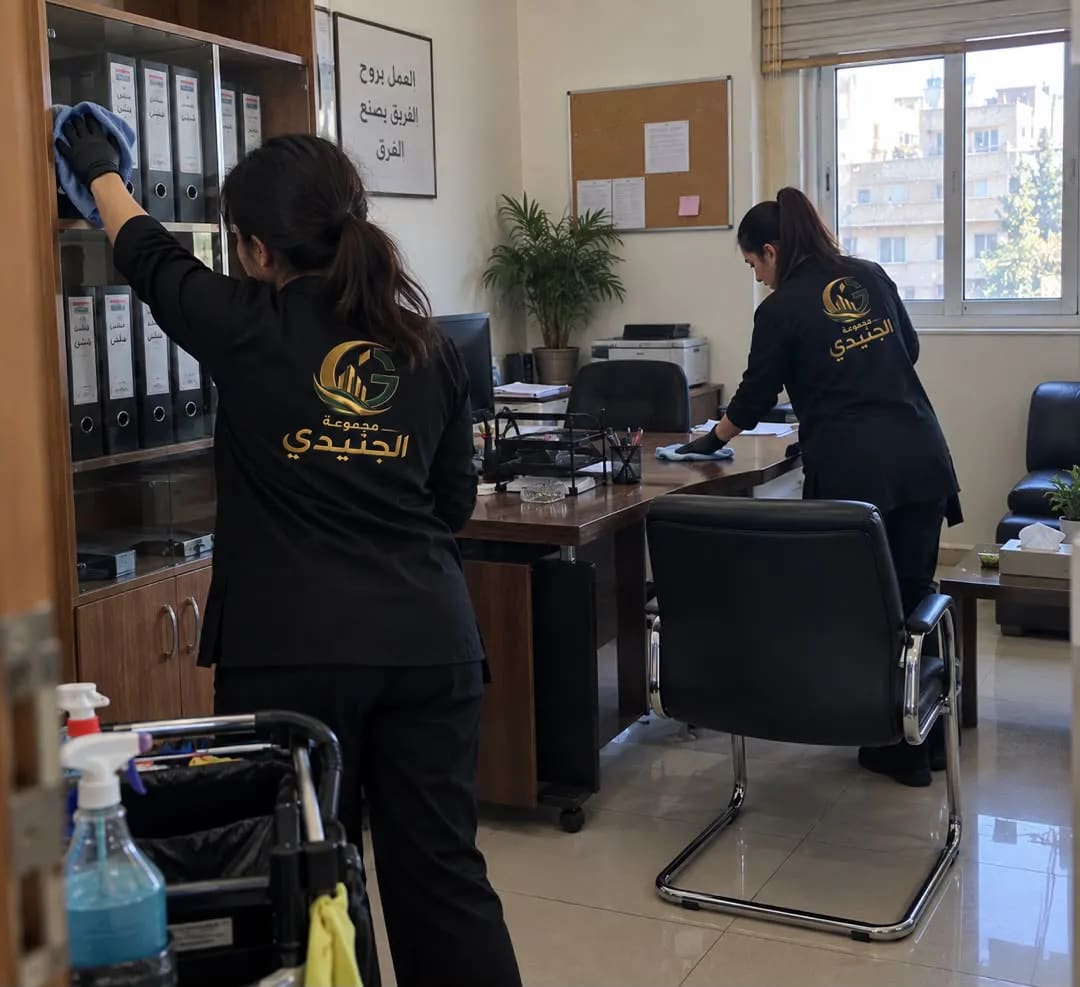 خدمة تعزيل مكتب من مجموعة الجنيدي